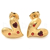 Ion Plating(IP) 304 Stainless Steel Stud Earrings EJEW-A118-07G-04-4