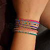 8Pcs 8 Colors Bohemian Style Glass Seed Beaded Bracelets for Women JN3758-4