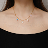 Stainless Steel Colorful Enamel Star Heart Unicorn Pendant Necklaces for Women Daily Wear UE0403-2-3