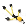 Halloween Theme Glass Seed & Natural Black Onyx & Synthetic Turquoise Beaded Pendants PALLOY-MZ00777-03-4