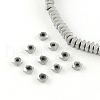 Square Electroplated Non-magnetic Synthetic Hematite Bead Spacers G-R259-76G-1