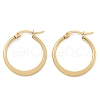 304 Stainless Steel Hoop Earrings EJEW-F105-22G-2