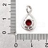 925 Sterling Silver Pave Cubic Zirconia Pendants STER-V001-03P-07-3