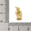 Brass Micro Pave Clear Cubic Zirconia Pendants KK-R162-004E-G-3