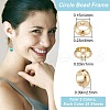 CREATCABIN 52Pcs 2 Colors Brass Beads Frames KK-CN0001-73-2