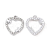 Alloy Crystal Rhinestone Pendants ALRI-H004-40P-1