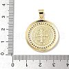Brass Micro Pave Cubic Zirconia Pendants KK-Q068-40B-G-3