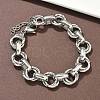 304 Stainless Steel Rolo Chain Bracelets for Women BJEW-S176-01P-C-1