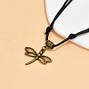 Adjustable Black Waxed Cord Anklets WGF8958-04-3
