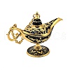 Alloy Enamel Tea Pot Home Display Decoration DJEW-Z010-01G-06-2