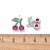 Brass Micro Pave Cubic Zirconia Stud Earrings EJEW-Q015-05P-3