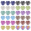  48Pcs 12 Styles 430 & 201 Stainless Steel Filigree Pendants STAS-TA0002-19-2