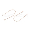 Rack Plating Brass Ear Wire KK-C081-08RG-2