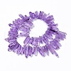 Natural Crackle Quartz Crystal Dyed Beads Strands G-I345-05I-2