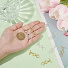 BENECREAT 2 Colors Brass Toggle Clasps KK-BC0013-94-3