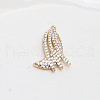 Brass Micro Pave Cubic Zirconia Pendants INS-PW0002-07D-1