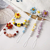 DICOSMETIC 25Pcs 25 Styles Food Grade Eco-Friendly Silicone Focal Beads SIL-DC0001-74-7