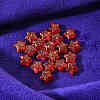 20Pcs Spray Painted Glass Beads GLAA-YW0001-11-3