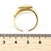 Brass Micro Pave Cubic Zirconia Cuff Rings for Women RJEW-F184-15G-5