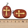 Natural Red Jasper Pendants G-S392-01H-3
