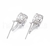 Anti-Tarnish Rhodium Plated 925 Sterling Silver Pendant Bails STER-L058-018P-1
