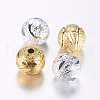 Brass Textured Bead KK-E746-21-1