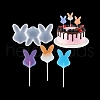 DIY Rabbit's Head Lollipop Making Food Grade Silicone Molds DIY-E051-02-1