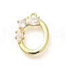 Brass Micro Pave Cubic Zirconia Pendants KK-M310-01G-15-1