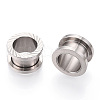 Non-Tarnish 316 Surgical Stainless Steel Grooved Beads STAS-N103-08B-P-2