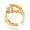 304 Stainless Steel Cuff Ring Components STAS-T066-64G-3