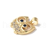 Brass Micro Pave Cubic Zirconia Pendants KK-A252-23G-2