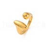 Ring 304 Stainless Steel Open Cuff Ring RJEW-Z082-01D-G-4