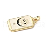 Tarot Cards Brass Enamel Pendants KK-Q068-56G-02-2