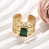 304 Stainless Steel Cuff Rings for Women RJEW-H246-03G-01-2