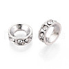 Alloy Rhinestone European Beads FIND-N009-05P-2