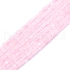 Natural Rose Quartz Beads Strands G-P457-B01-50-1