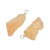 FINGERINSPIRE 16Pcs Rough Raw Natural Citrine Pendants G-FG0001-08-3