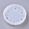 DIY Flat Round Display Stand Silicone Molds DIY-G014-04-2