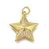Brass Micro Pave Cubic Zirconia Pendants ZIRC-I070-092G-1