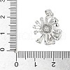 Brass Micro Pave Cubic Zirconia Pendants KK-D357-18P-3