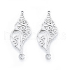 201 Stainless Steel Pendants STAS-N090-LA931-1-3