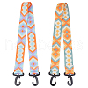 ANATTASOUL 2Pcs 2 Colors Polyester Webbing Ski Boot Straps AJEW-AN0007-17-1