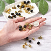 Tibetan Style Alloy Beads and Buddhist Glass Beads TIBEB-TA0001-90AG-02-5