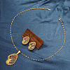Retro Geometirc Alloy Hollow Pendant Necklace & Stud Earring FS-WGC9651-02-1