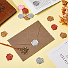 CRASPIRE 80Pcs 4 Colors Rose Adhesive Wax Seal Stickers DIY-CP0010-20-4