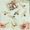 Cat Alloy Enamel Pendant Decorations HJEW-PH01920-4