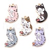 25Pcs 5 Styles Rack Plating Alloy Pendants ENAM-CJ0004-73-7