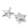Anti-Tarnish 304 Stainless Steel Pendants STAS-R130-53P-2