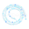 Opaque Spray Painted Glass Bead Strands GLAA-N047-07-01-2
