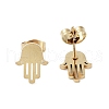 PVD Vacuum Plating 304 Stainless Steel Stud Earrings for Women EJEW-A048-26G-2